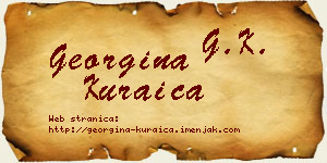 Georgina Kuraica vizit kartica